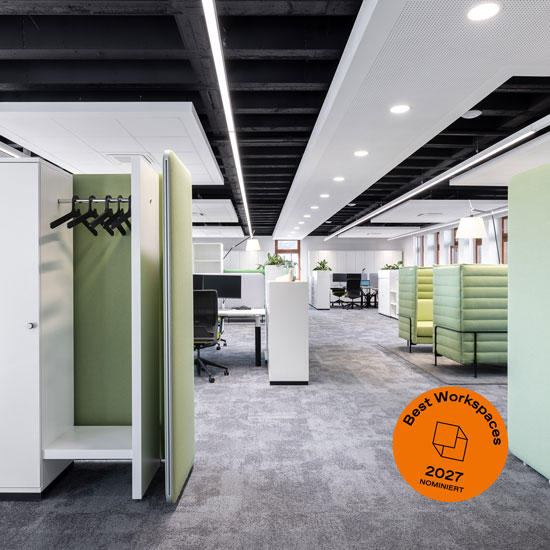 GJL+ Freie Architekten, Best Workspaces 2027: Aliaxis TeamWorkOffice, Foto: Nikolay Kazakov