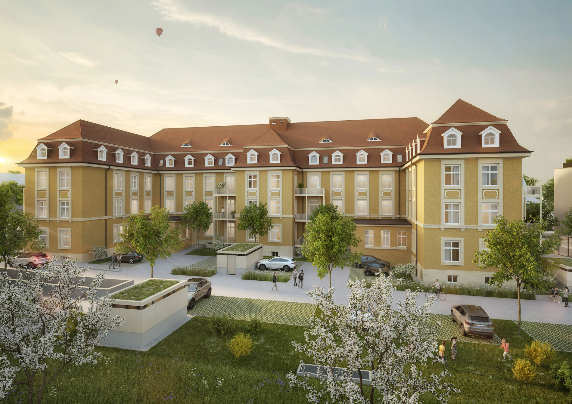 GJL+ Freie Architekten, Andre-Noel-Park, Donaueschingen, Visualisierung: Raumlabor3