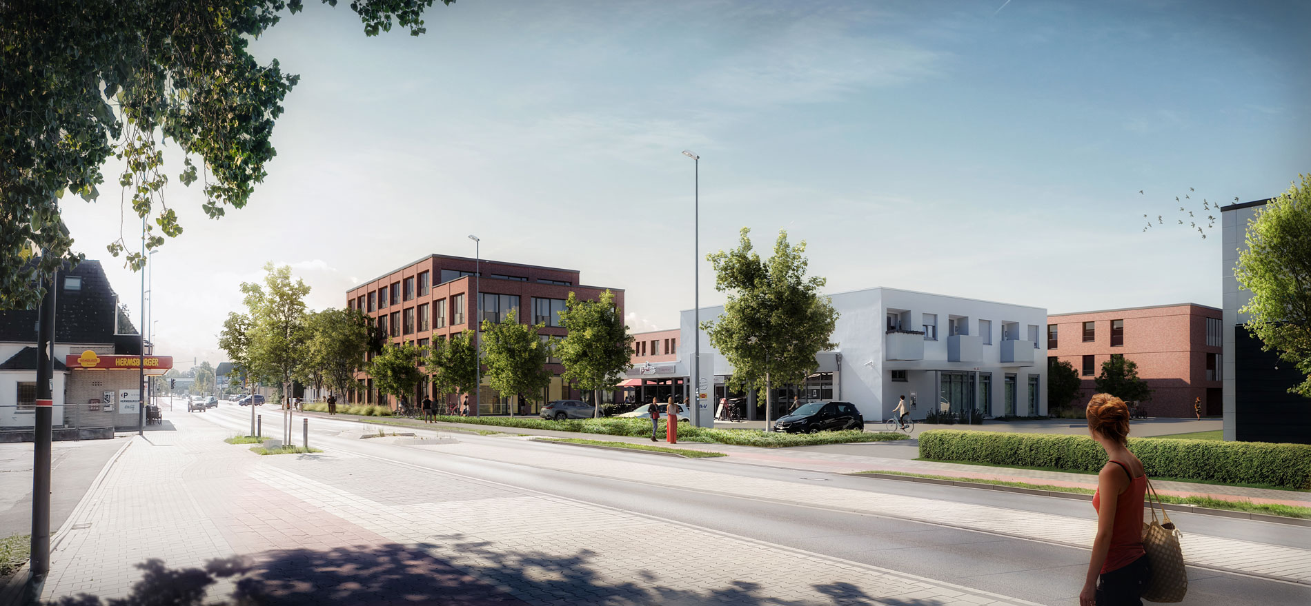 GJL+ Freie Architekten, Spexarder Höfe, Gütersloh, Visualisierung (c) MW3D