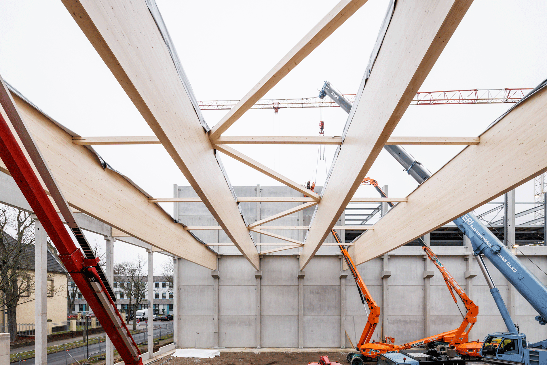 GJL+ Freie Architekten, Rheinlandhallen Krefeld, Dach, Foto: Kai Ostermann