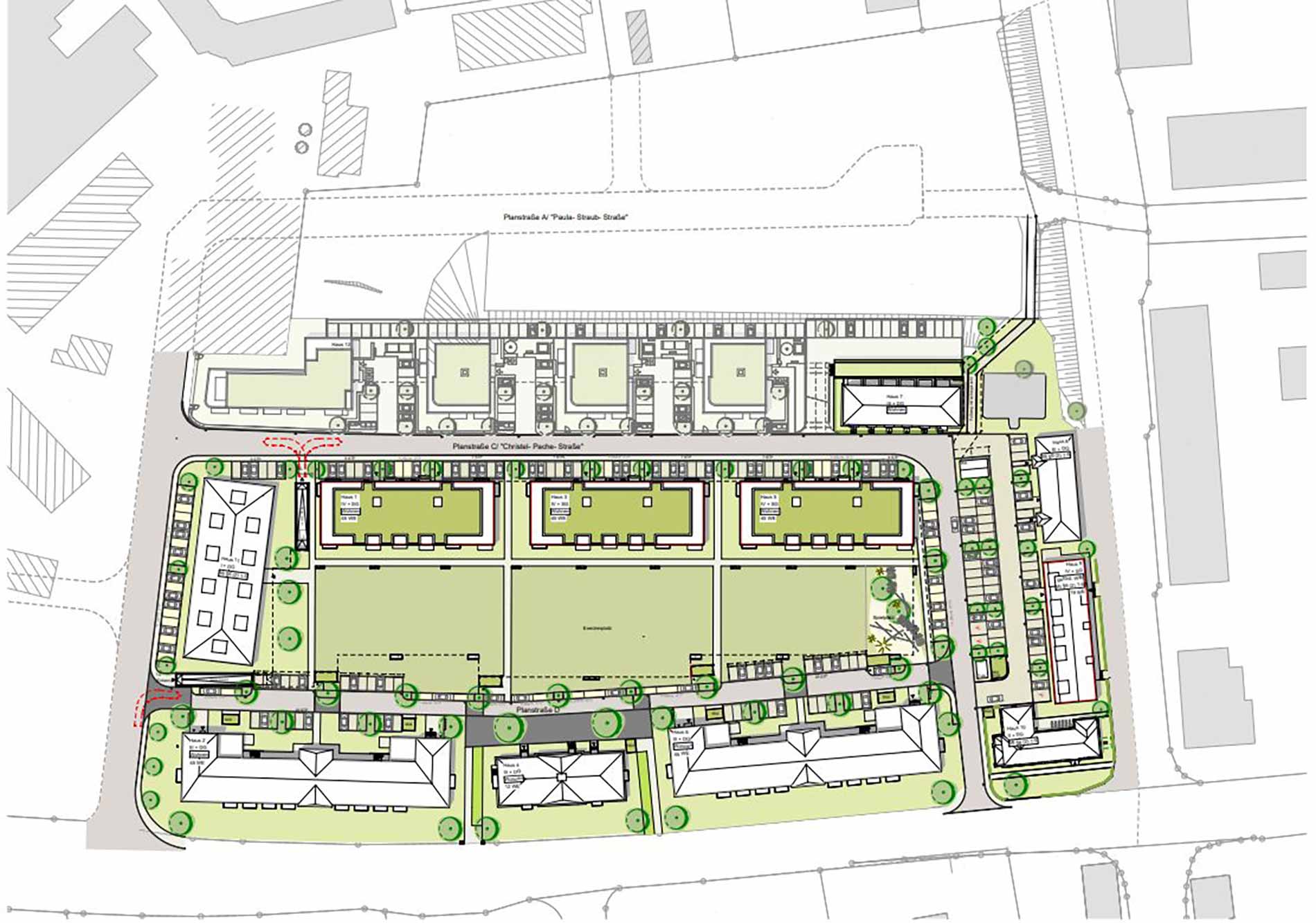 GJL Architekten- Von Richthofen Park- Lageplan